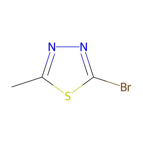 2-溴-5-甲基-1,3,4-噻二唑结构图