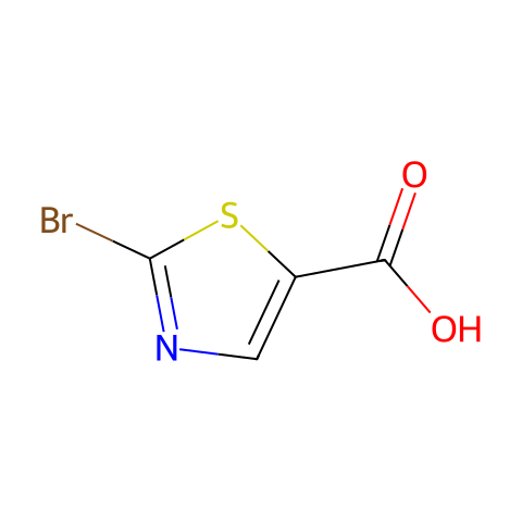 2-溴噻唑-5-甲酸结构图