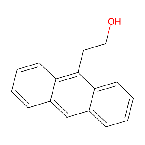 9-(2-羟乙基)蒽结构图
