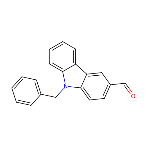 9-苄基咔唑-3-甲醛结构图