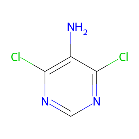 5-氨基-4,6-二氯嘧啶结构图