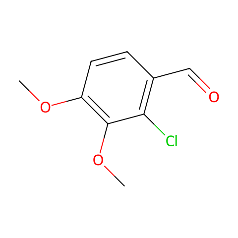 2-氯-3,4-二甲氧基苯甲醛结构图