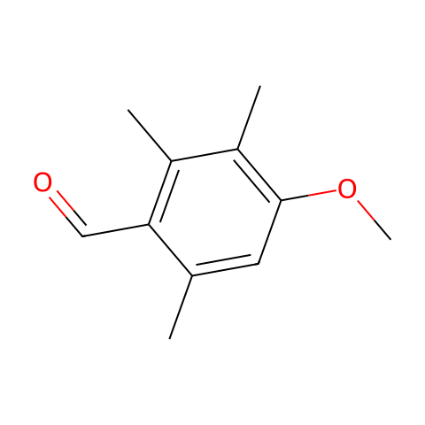 4-甲氧基-2,3,6-三甲基苯甲醛结构图