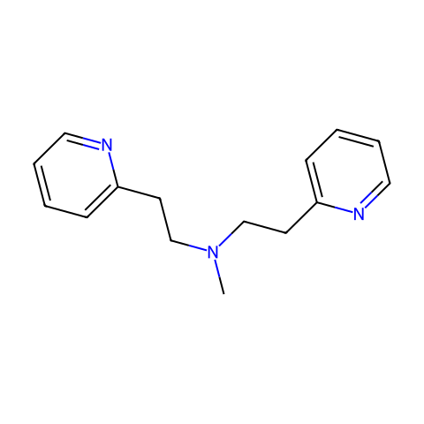 N-Methyl-N,N-bis(2-pyridylethyl)amine结构图