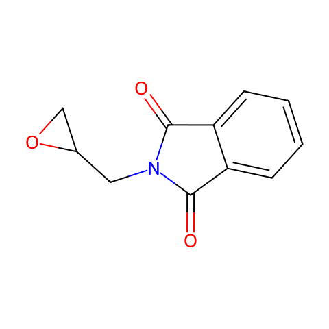 N-(2,3-环氧丙基)邻苯二甲酰亚胺结构图