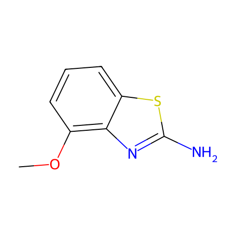 2-氨基-4-甲氧基苯并噻唑结构图