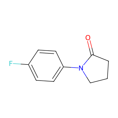 1-(4-氟苯基)-2-吡咯烷酮结构图