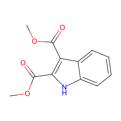 1H-吲哚-2,3-二羧酸二甲酯结构图