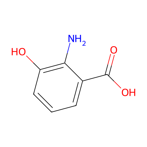 3-羟基邻氨基苯甲酸结构图
