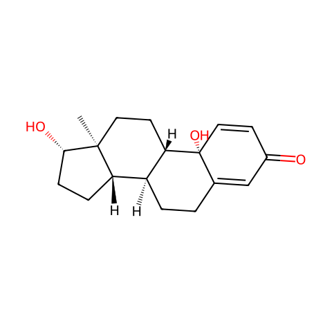 10β,17β-dihydroxyestra-1,4-dien-3-one结构图