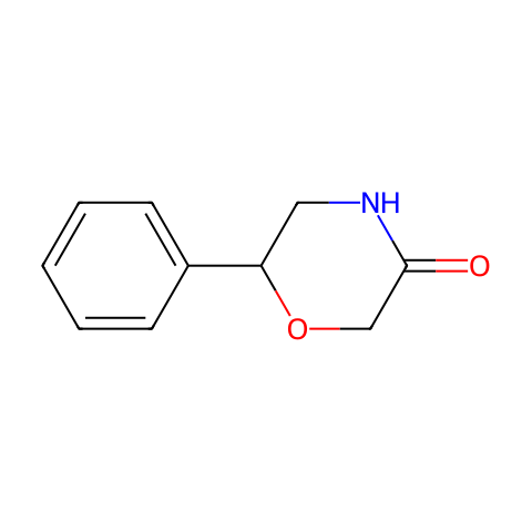 6-苯基-吗啉-3-酮结构图