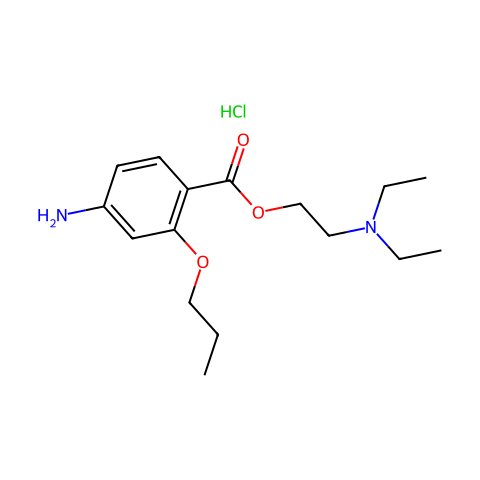 PROPOXYCAINE HYDROCHLORIDE (200 MG)结构图