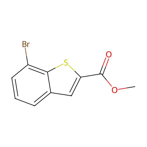 Methyl 7-bromo-1-benzothiophene-2-carboxylate结构图