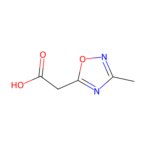 2-(3-methyl-1,2,4-oxadiazol-5-yl)acetic acid结构图