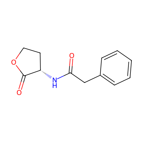 N-Phenylacetyl-L-homoserine lactone结构图