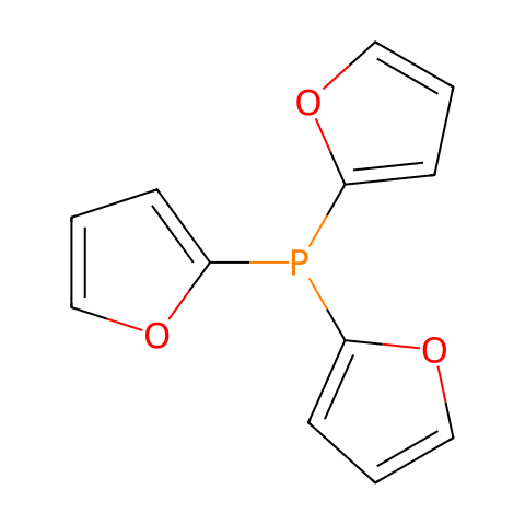 三(2-呋喃基)膦结构图