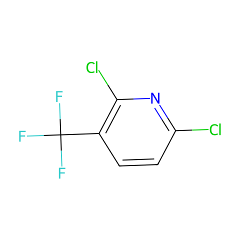 2,6-二氯-3-(三氟甲基)吡啶结构图