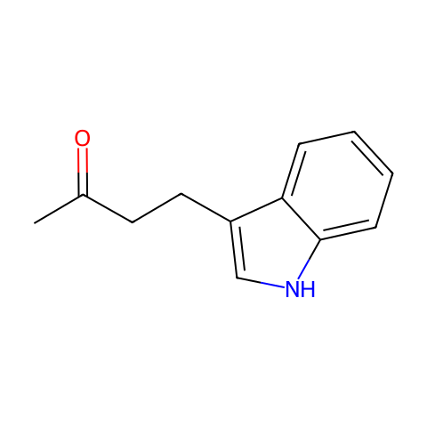 4-(1H-吲哚-3-基)丁烷-2-酮结构图