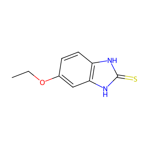 5-乙氧基-2-巯基苯并咪唑结构图