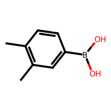 3,4-二甲基苯硼酸结构图