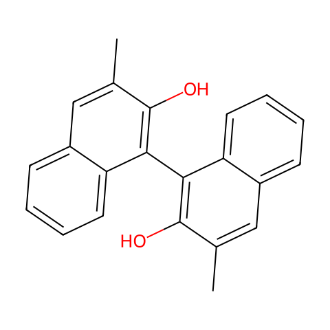 (R)-3,3'-二甲基-1,1'-联萘酚结构图