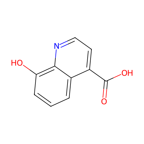 8-羟基喹啉-4-羧酸结构图