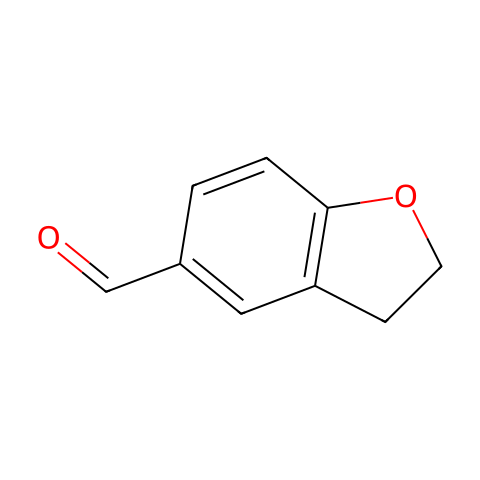 2,3-二氢苯并呋喃-5-甲醛结构图