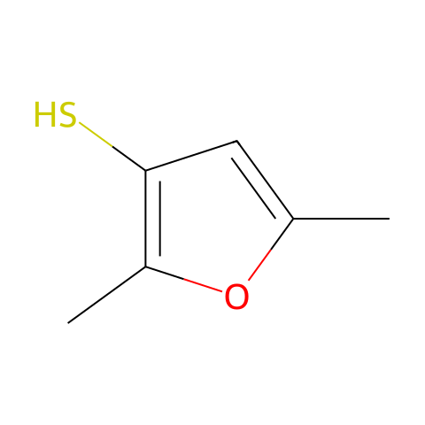 2,5-二甲基-3-呋喃硫醇结构图