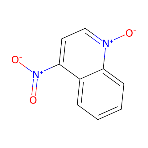 4-硝基喹啉-N-氧化物结构图