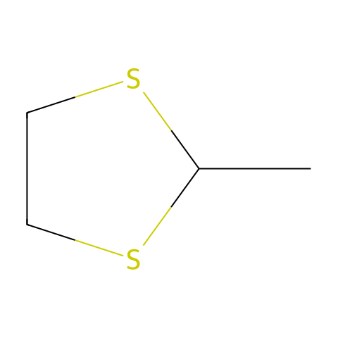 2-甲基-1,3-二硫环戊环结构图