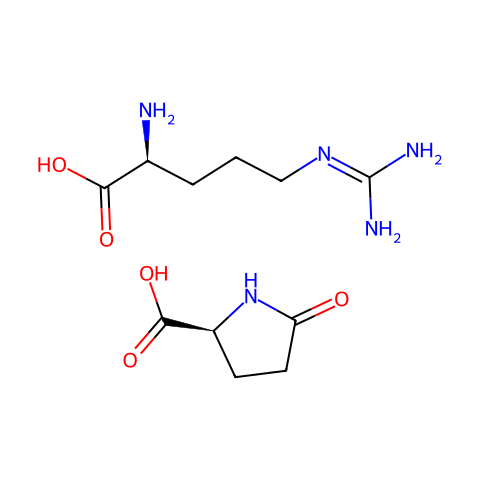 L-精氨酸-L-焦谷氨酸结构图