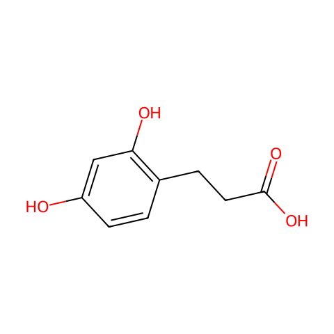 3-(2,4-二羟基苯)丙酸结构图