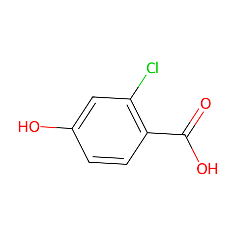 2-氯-4-羟基苯甲酸结构图