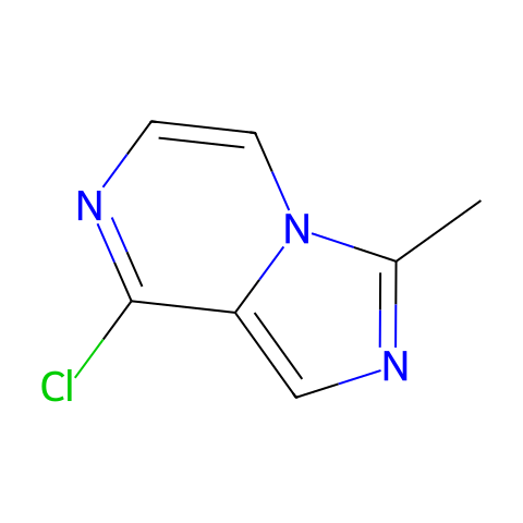 8-氯-3-甲基咪唑并[1,5-a]吡嗪结构图