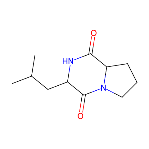 Cyclo(Pro-Leu)结构图
