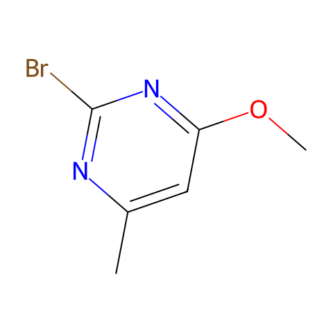 2-溴-4-甲氧基-6-甲基嘧啶结构图