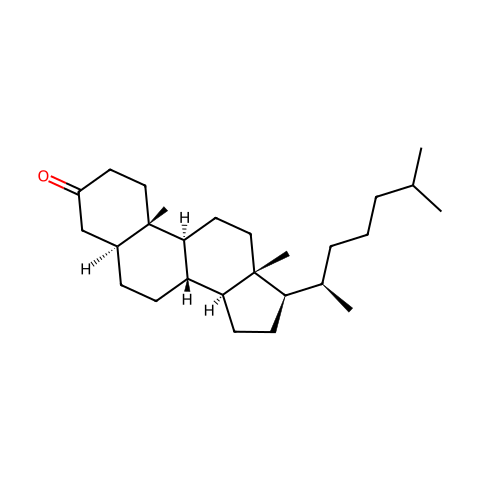 5-α-胆甾烷-3-酮结构图