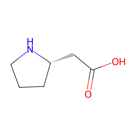(S)-吡咯烷乙酸结构图