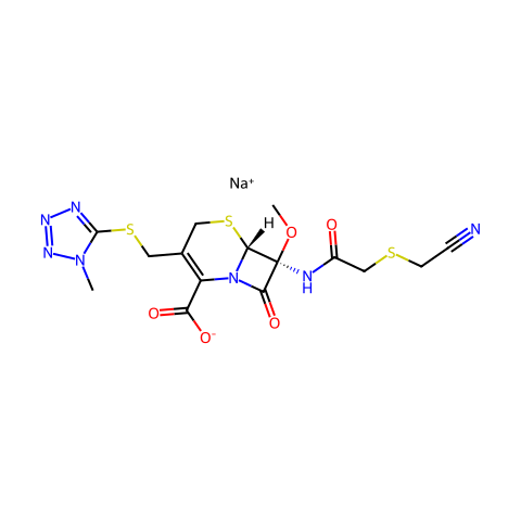 Cefmetazole sodium结构图