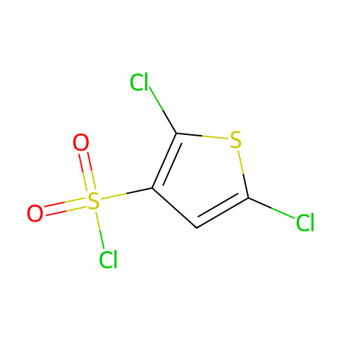 2,5-二氯噻吩-3-磺酰氯结构图