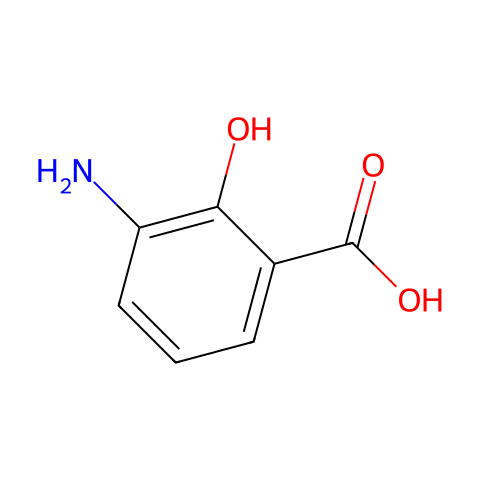 3-氨基水杨酸结构图