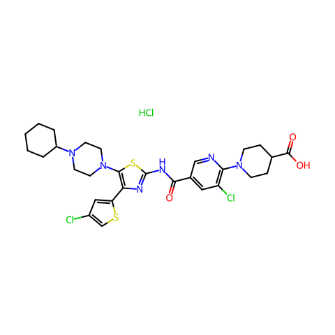Avatrombopag hydrochloride结构图