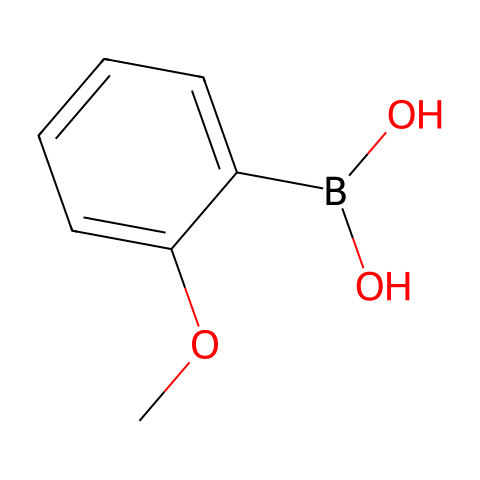 2-甲氧基苯基硼酸(含有数量不等的酸酐)结构图