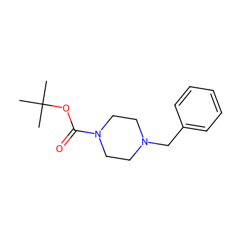 1-Boc-(4-苄基)哌嗪结构图