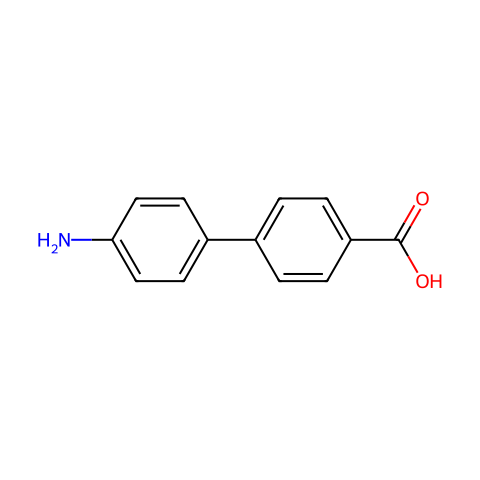 4'-氨基-4-联苯基羧酸结构图