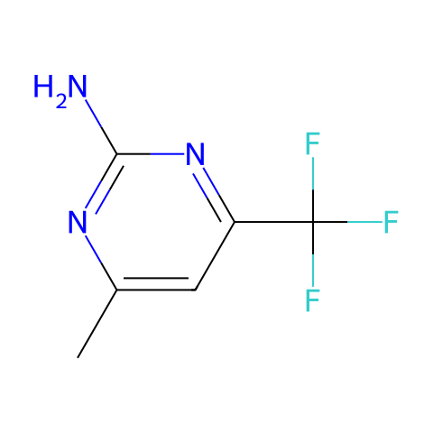 2-氨基-4-三氟甲基-6-甲基嘧啶结构图