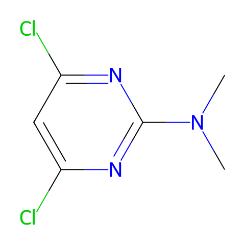 4,6-DICHLORO-N,N-DIMETHYL-2-PYRIMIDINAMINE结构图