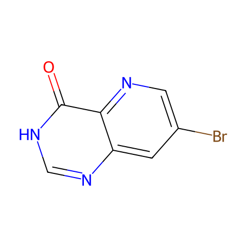 7-溴吡啶并[3,2-d]嘧啶-4(3H)-酮结构图