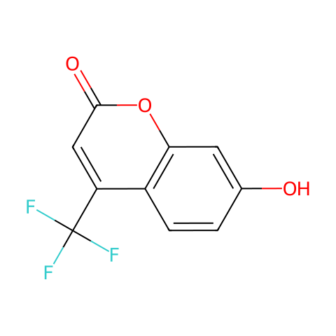 7-羟基-4-(三氟甲基)香豆素结构图