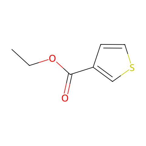 噻吩-3-甲酸乙酯结构图
